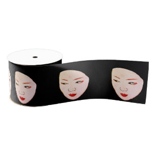 Ruban Gros-grain Geisha mask