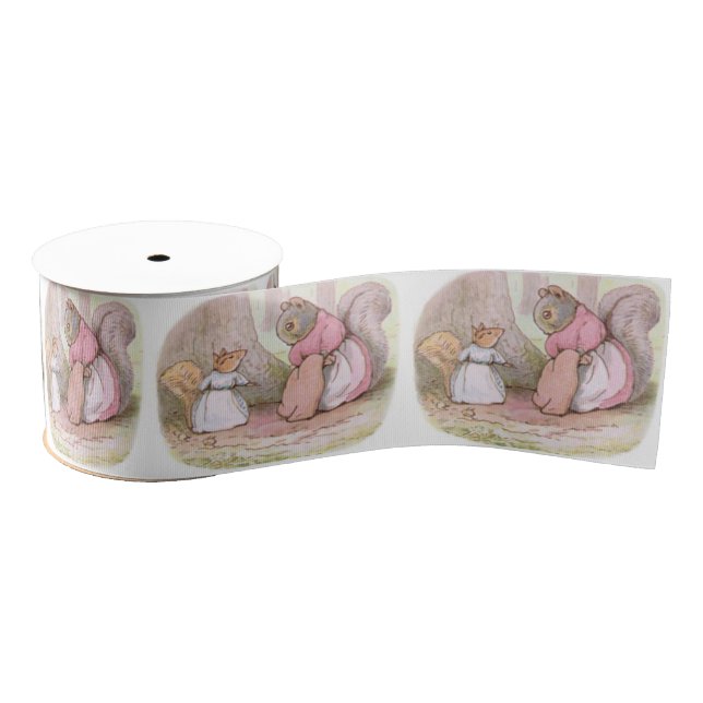 Ruban Gros-grain Goody et Mme Hackee (écureuils) (Beatrix Potter) (Bobine)