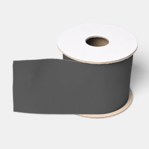 Ruban Gros-grain Gris Charbon Uni Couleur Unie