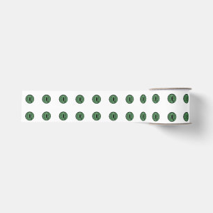 Ruban Gros-grain Halloween Green Polka Dot Eyes