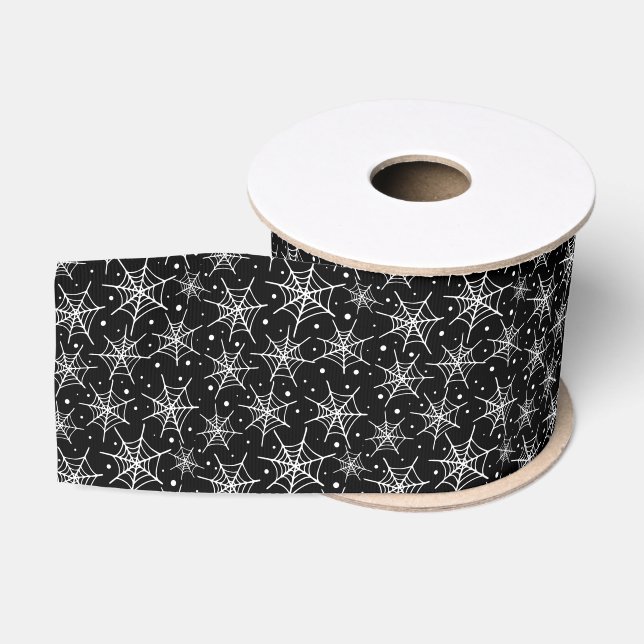 Ruban Gros-grain Halloween Webs Grosgrain Ribbon (Bobine)