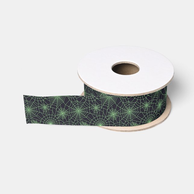 Ruban Gros-grain Halloween Webs Grosgrain Ribbon (Bobine)