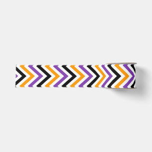 Ruban Gros-grain Halloween Zigzag – Motif saisonnier audacieux