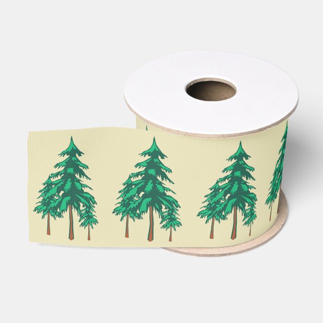 Ruban Gros-grain Hiver Evergreens (Bobine)