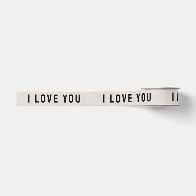 Ruban Gros-grain I Love You Cadeau Faveur (Devant)