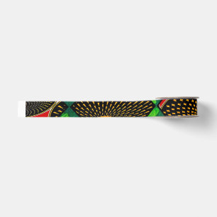 Ruban Gros-grain Impression Rasta Afrique