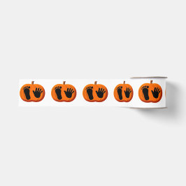 Ruban Gros-grain Imprimantes Citrouilles pour bébés Halloween