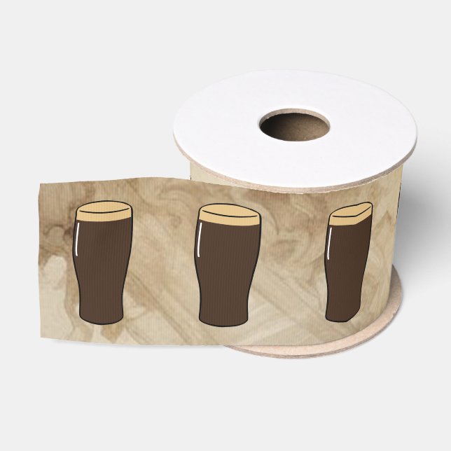 Ruban Gros-grain Irish Stout Beer Drinker Birthday Cake (Bobine)
