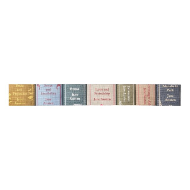 Ruban Gros-grain Jane Austen's books (Devant)