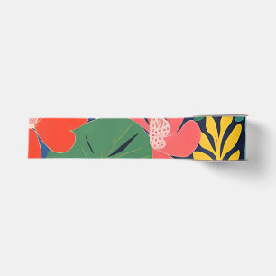 Ruban Gros-grain Jardin tropical Expressionnisme moderne Oeuvre d'a