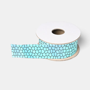 Ruban Gros-grain Joli Aqua bleu violet pastel carrelage mosaïque