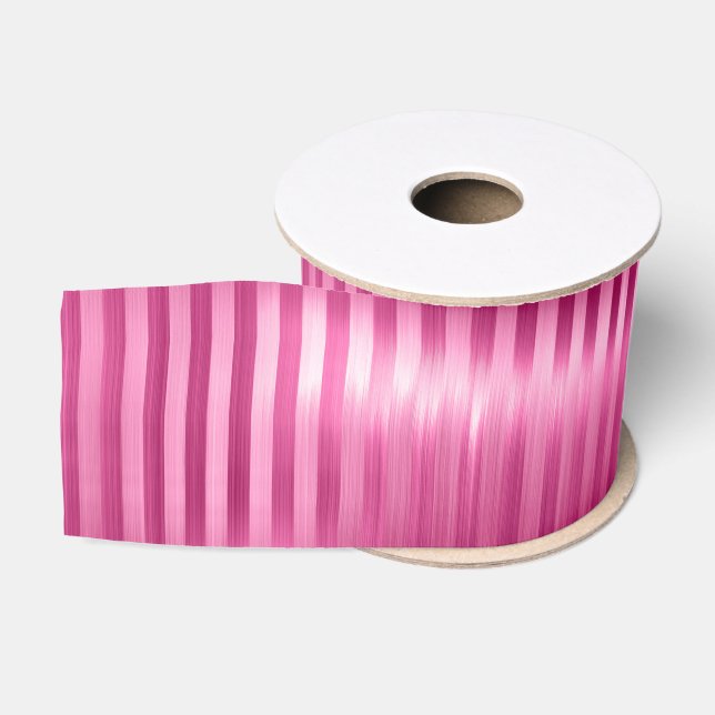 Ruban Gros-grain Jolie Fille Pink Stripes (Bobine)