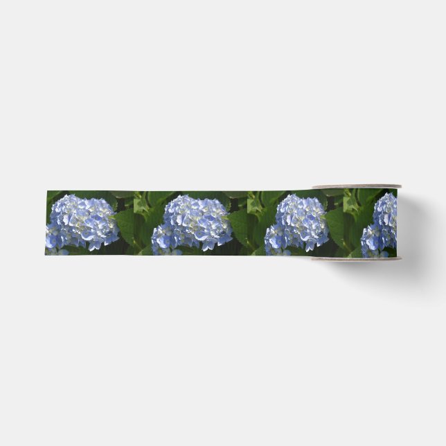 Ruban Gros-grain Jolie Hydrangea Flowers Bleu Bleu Clair (Devant)