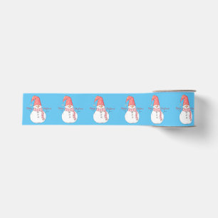Ruban Gros-grain Joyeux Noël Snowman Motif