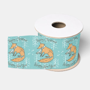 Ruban Gros-grain Joyeux Noël Vacances Fox Cosy