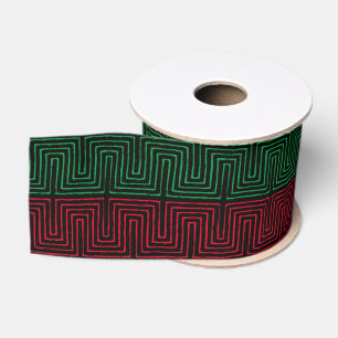 Ruban Gros-grain Jumelten Kwanzaa Black Holiday