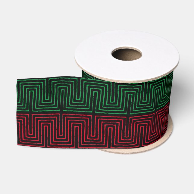 Ruban Gros-grain Jumelten Kwanzaa Black Holiday (Bobine)
