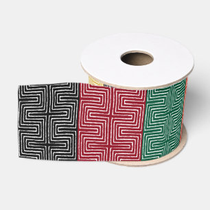 Ruban Gros-grain Jumelten Kwanzaa Black Holiday