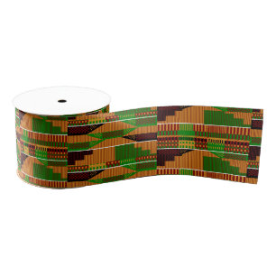 Ruban Gros-grain Kente classique 3 pouces