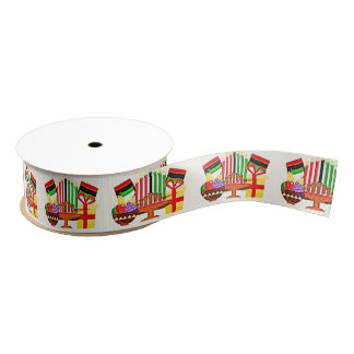 Ruban Gros-grain Kwanzaa Table Painting