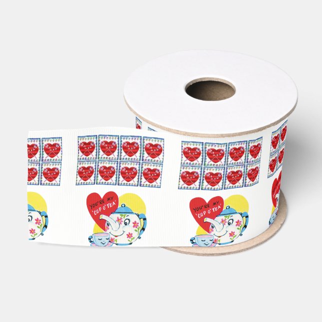 Ruban Gros-grain les valentines aiment le ruban (Bobine)