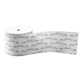 Ruban Gros-grain Ligne simple face de chat
