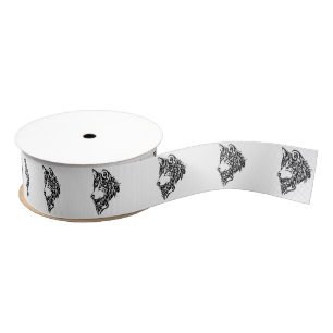 Ruban Gros-grain Loup tribal