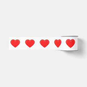 Ruban Gros-grain Love Heart Red Valentine's Grosgrain Ribbon