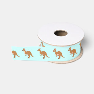 Ruban Gros-grain Maman Kangaroo et bébé 1,5 po