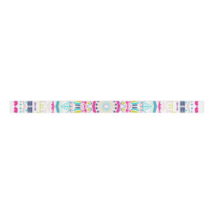 Ruban Gros-grain mandala coloré
