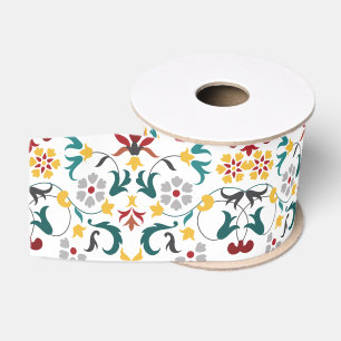 Ruban Gros-grain Mariage Motif classique complexe de géométrie vint