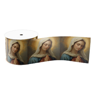Ruban Gros-grain Marie Mère de Dieu - Occasions Religieuses