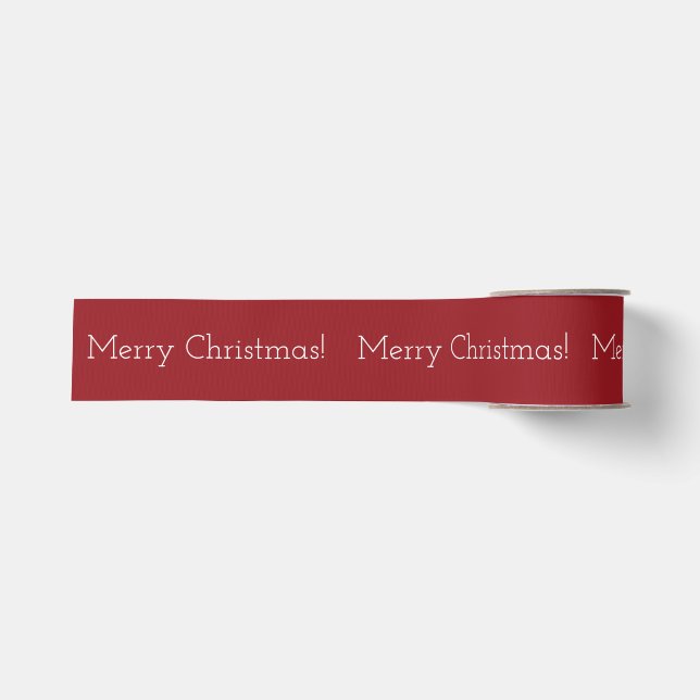 Ruban Gros-grain Merry Berry Christmas Ribbon (Devant)