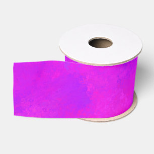 Ruban Gros-grain Motif Abstrait Rose Violet