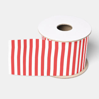 Ruban Gros-grain Motif blanc rouge vintage chic de rayures