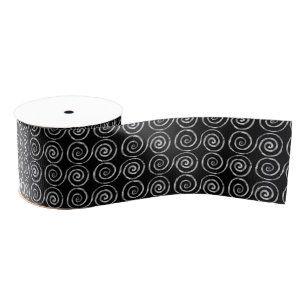 Ruban Gros-grain Motif celtique à double spirale