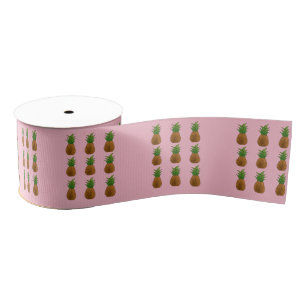 Ruban Gros-grain motif d'ananas Thunder_Cove