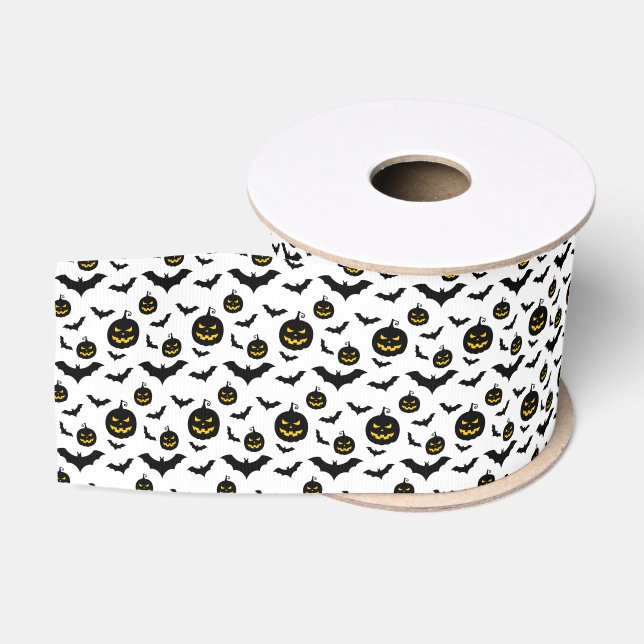 Ruban Gros-grain Motif de Halloween (Bobine)