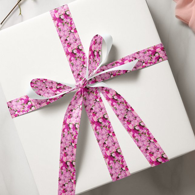 Ruban Gros-grain Motif de pivoines roses (Créateur téléchargé)