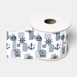 Ruban Gros-grain Motif nautique