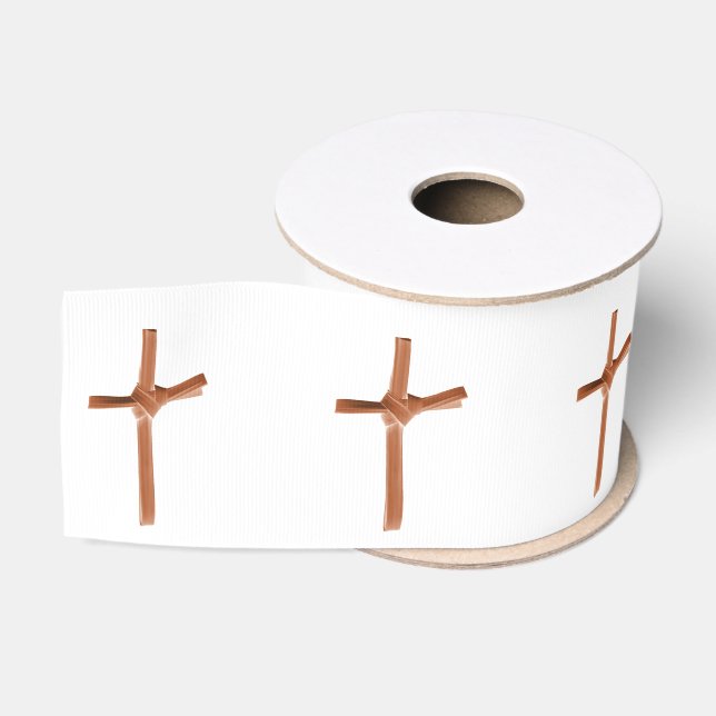 Ruban Gros-grain Motif Palm Cross (Bobine)