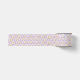 Ruban Gros-grain Motif Pastel en Coquille