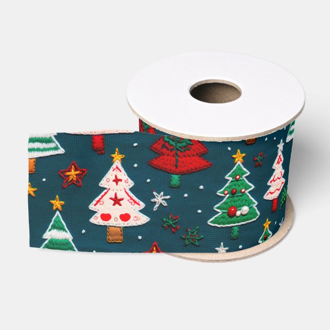 Ruban Gros-grain Needlework Noël Arbres Festif Festif Festif (Bobine)