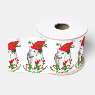 Ruban Gros-grain Noël de caniche