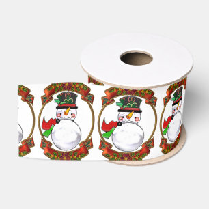 Ruban Gros-grain Noël des motoneiges