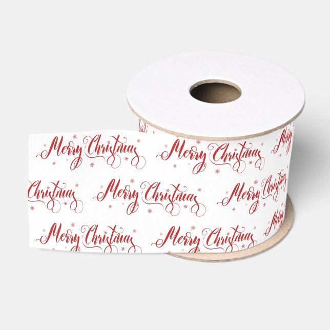 Ruban Gros-grain Noël Grosgrain Ribbon (Bobine)