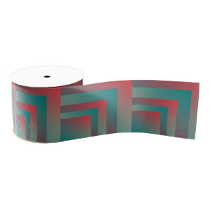 Ruban Gros-grain nuances turquoises de corail