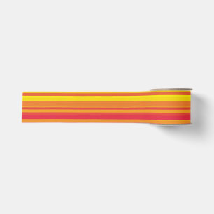 Ruban Gros-grain Orange rouge jaune rayures