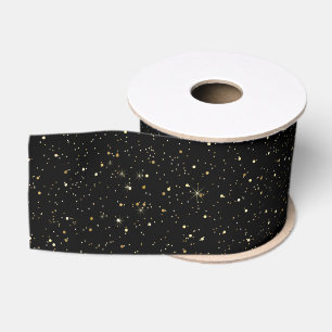 Ruban Gros-grain Paillettes et scintillements faux or