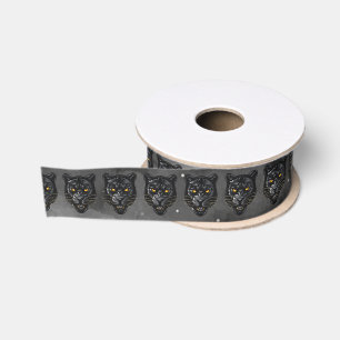 Ruban Gros-grain Panthère noire